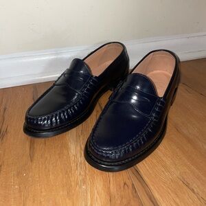 Jcrew Winona penny loafers in spazzolato leather size women’s 6